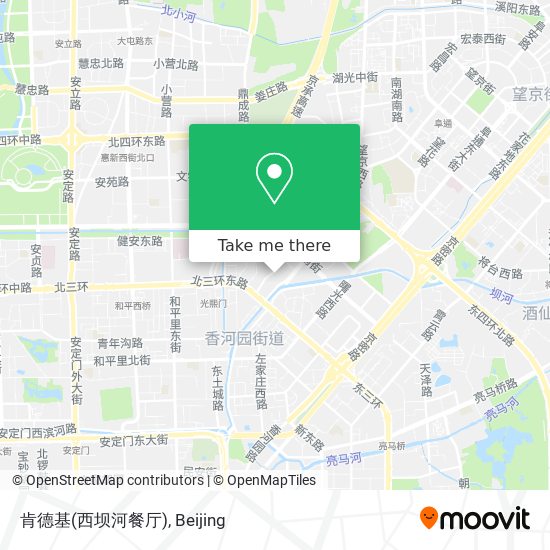 肯德基(西坝河餐厅) map