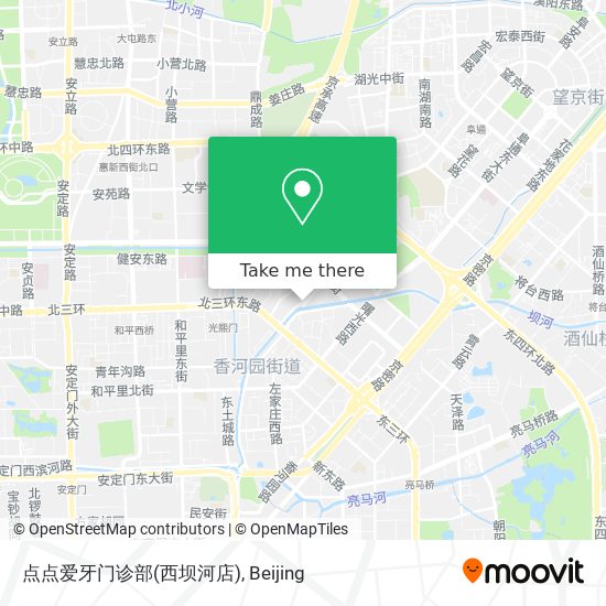 点点爱牙门诊部(西坝河店) map