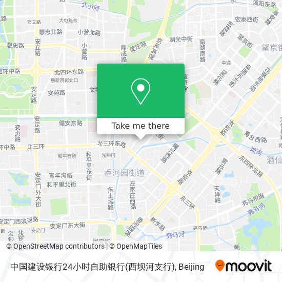 中国建设银行24小时自助银行(西坝河支行) map