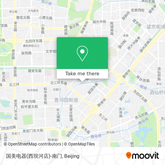 国美电器(西坝河店)-南门 map