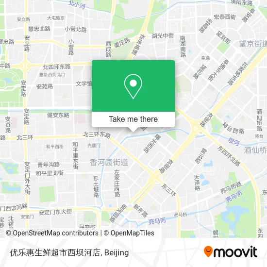 优乐惠生鲜超市西坝河店 map