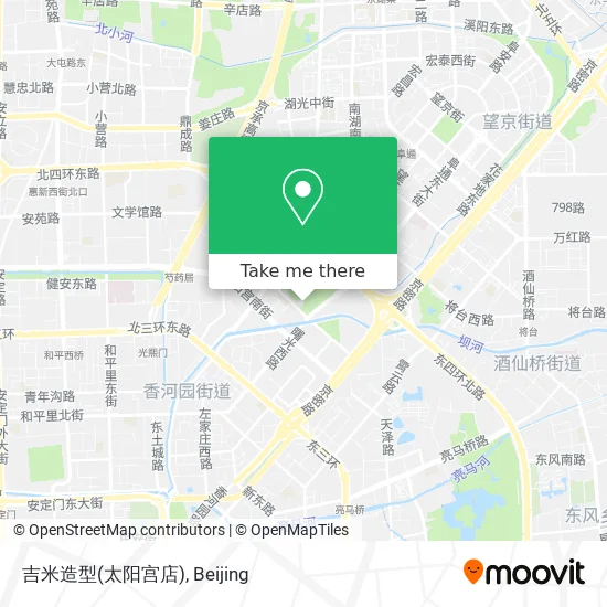 吉米造型(太阳宫店) map