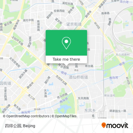 四得公园 map