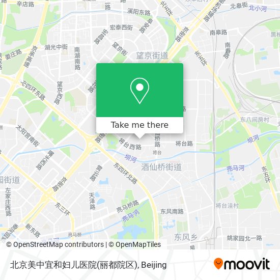 北京美中宜和妇儿医院(丽都院区) map