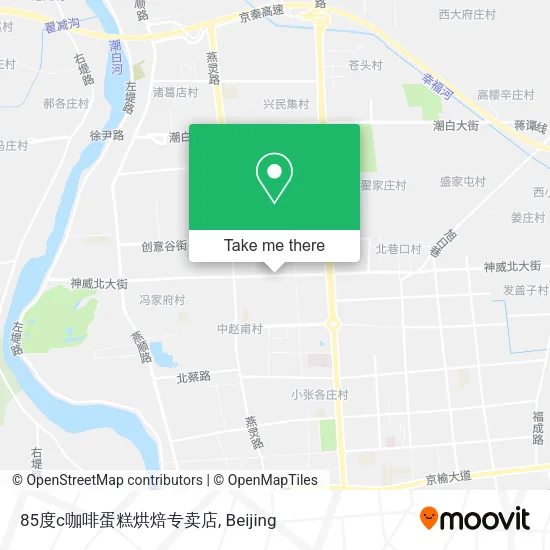 85度c咖啡蛋糕烘焙专卖店 map