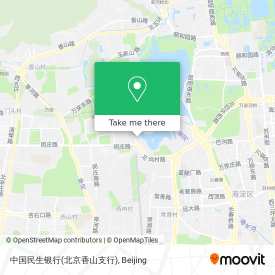 中国民生银行(北京香山支行) map