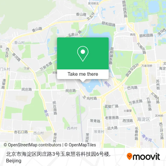 北京市海淀区闵庄路3号玉泉慧谷科技园6号楼 map