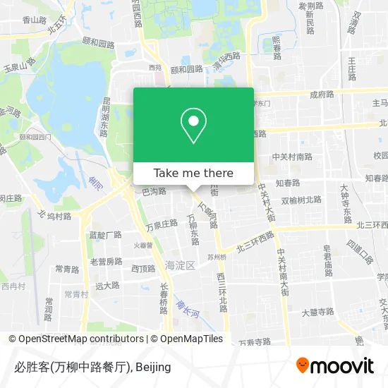 必胜客(万柳中路餐厅) map