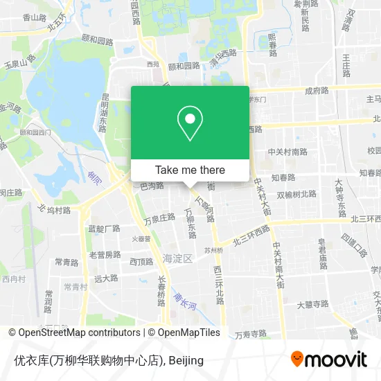优衣库(万柳华联购物中心店) map