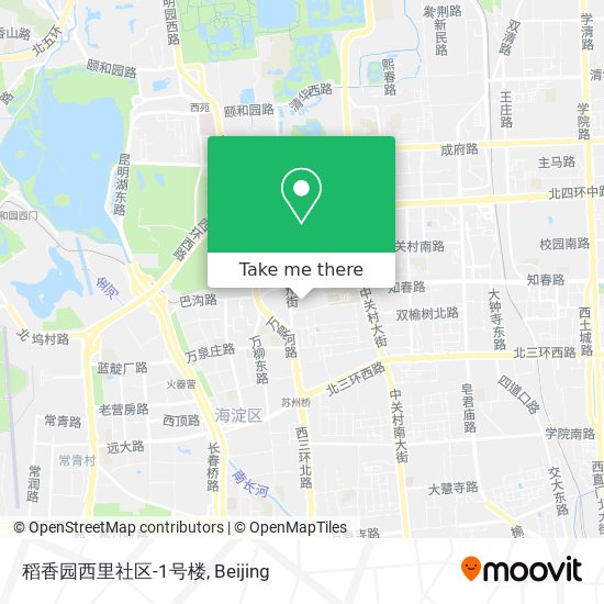 稻香园西里社区-1号楼 map