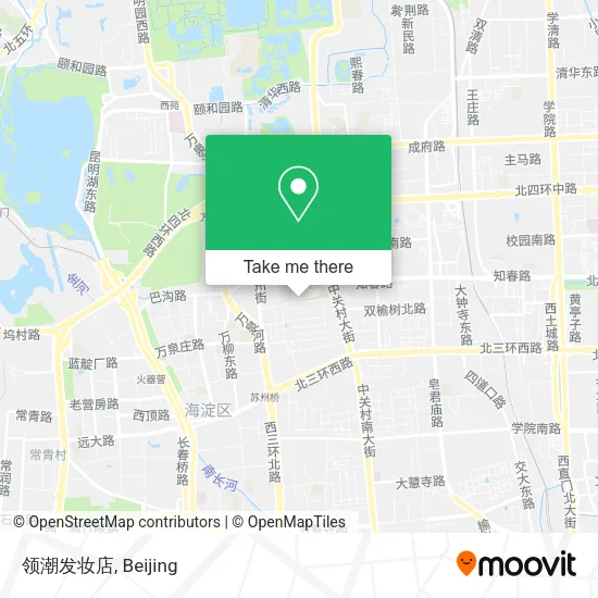 领潮发妆店 map