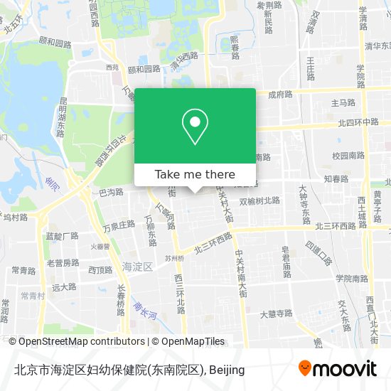 北京市海淀区妇幼保健院(东南院区) map