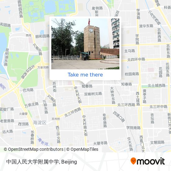 中国人民大学附属中学 map