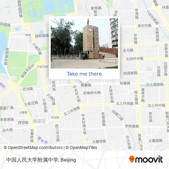 中国人民大学附属中学 map