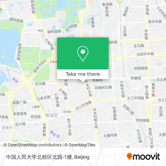 中国人民大学北校区北园-1楼 map