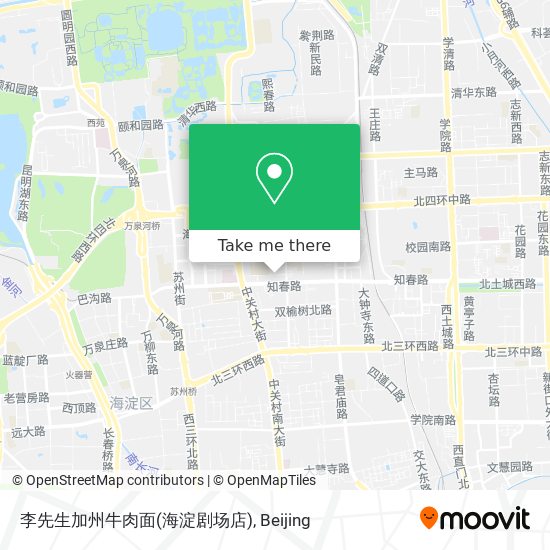 李先生加州牛肉面(海淀剧场店) map