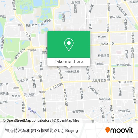 福斯特汽车租赁(双榆树北路店) map
