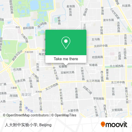 人大附中实验小学 map