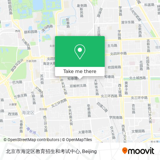 北京市海淀区教育招生和考试中心 map