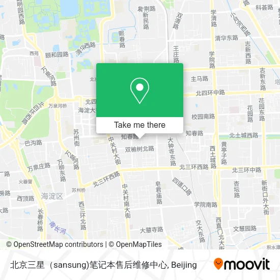 北京三星（sansung)笔记本售后维修中心 map