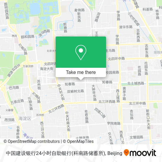 中国建设银行24小时自助银行(科南路储蓄所) map