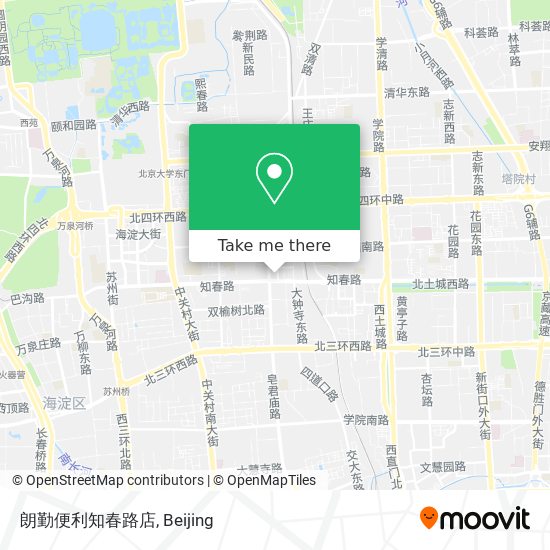 朗勤便利知春路店 map