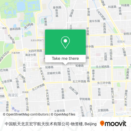 中国航天北京宏宇航天技术有限公司-物资楼 map