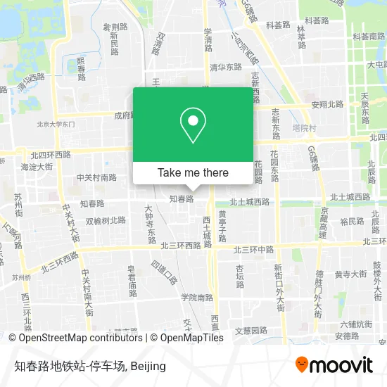 知春路地铁站-停车场 map