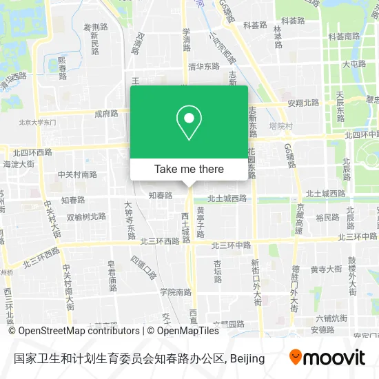 国家卫生和计划生育委员会知春路办公区 map