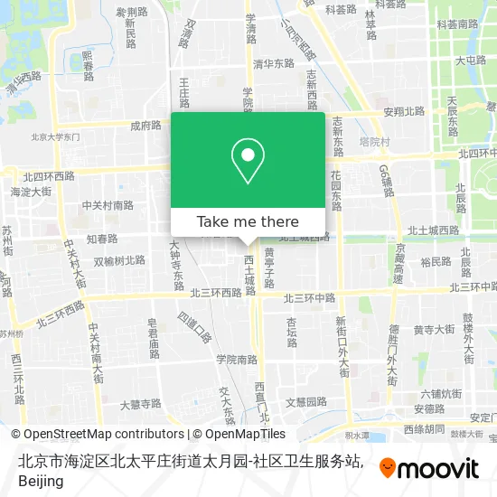北京市海淀区北太平庄街道太月园-社区卫生服务站 map