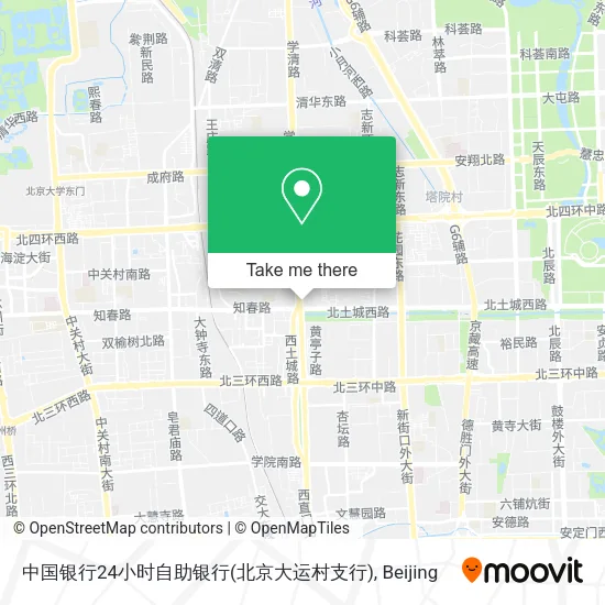 中国银行24小时自助银行(北京大运村支行) map