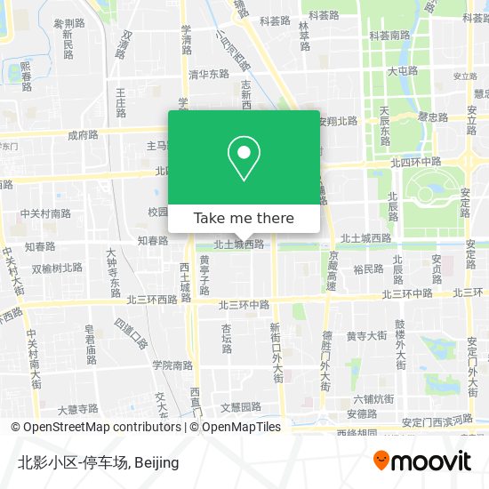 北影小区-停车场 map