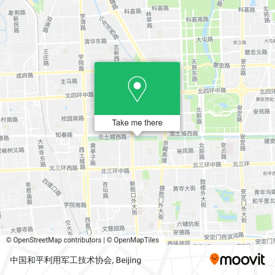 中国和平利用军工技术协会 map