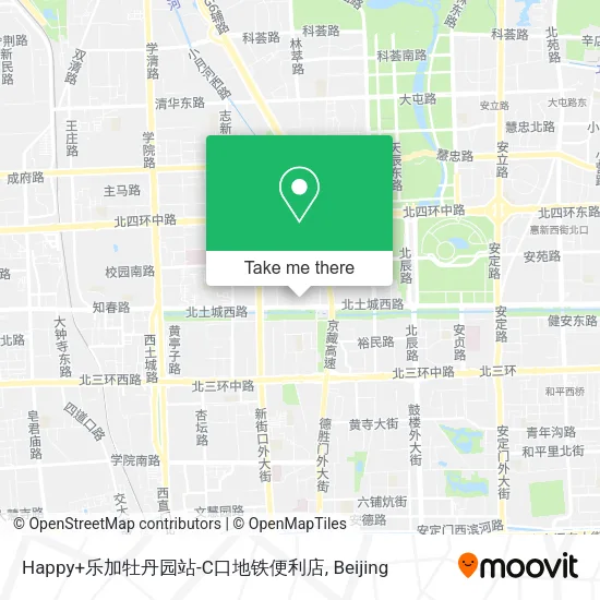 Happy+乐加牡丹园站-C口地铁便利店 map
