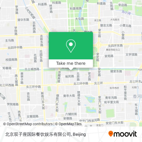 北京双子座国际餐饮娱乐有限公司 map