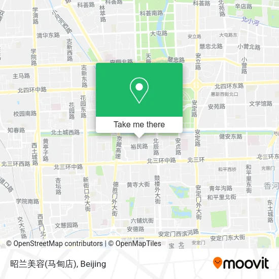 昭兰美容(马甸店) map