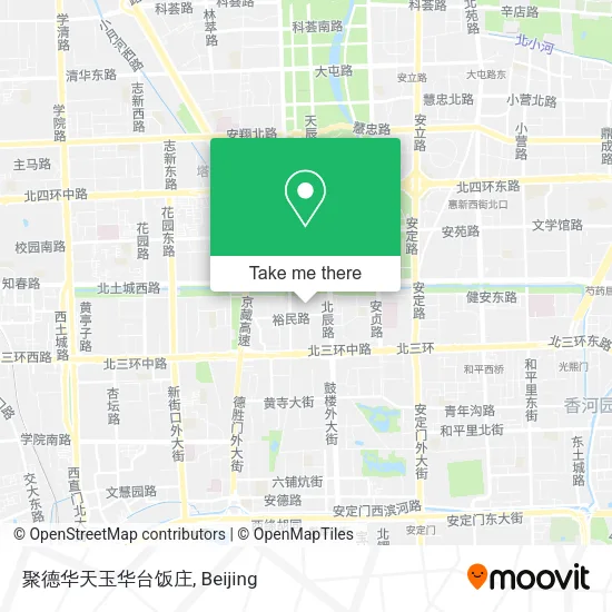 聚德华天玉华台饭庄 map