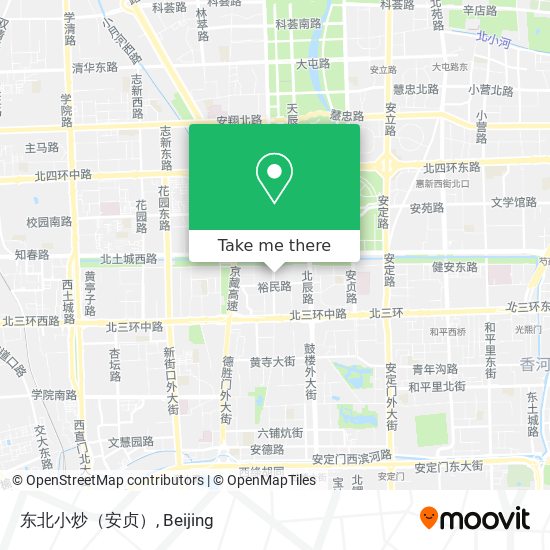 东北小炒（安贞） map