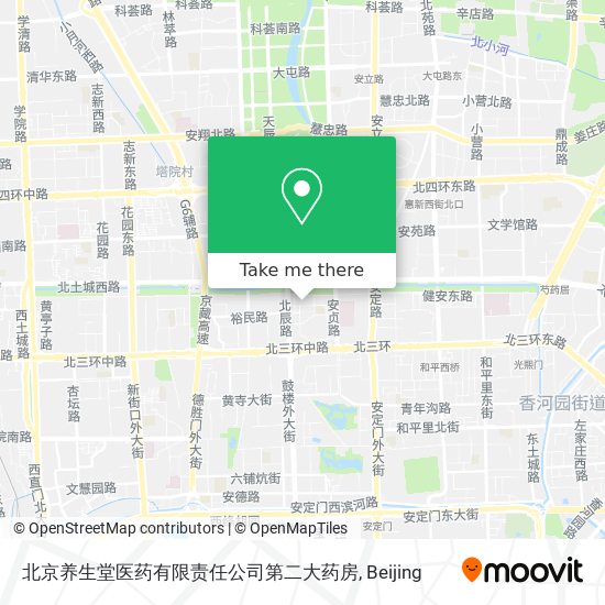 北京养生堂医药有限责任公司第二大药房 map