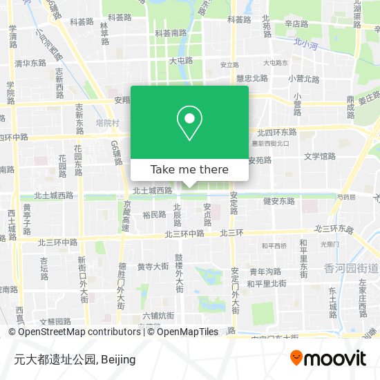 元大都遗址公园 map