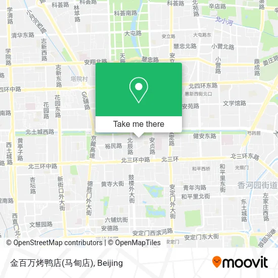 金百万烤鸭店(马甸店) map