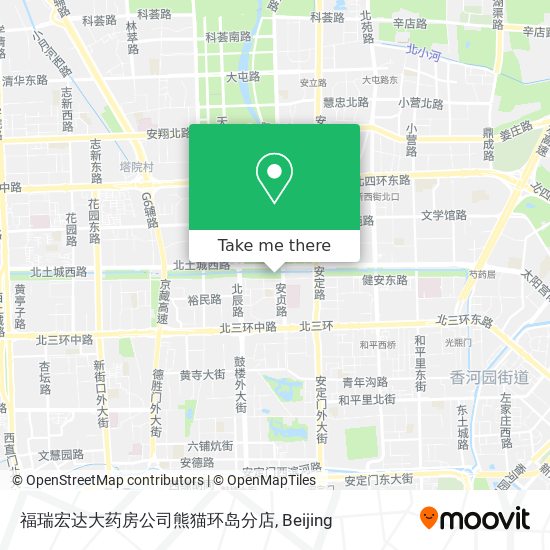 福瑞宏达大药房公司熊猫环岛分店 map