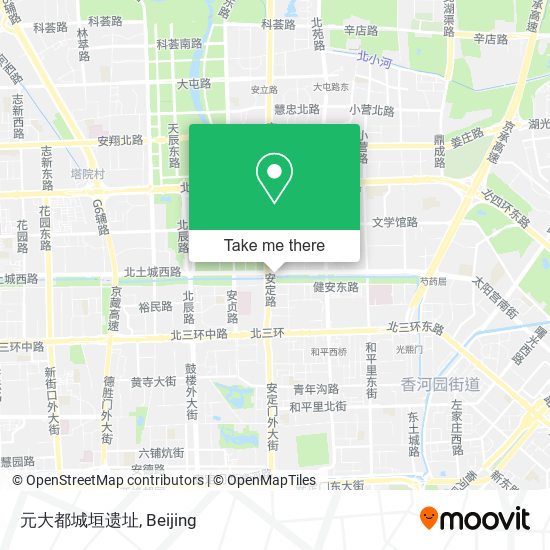 元大都城垣遗址 map