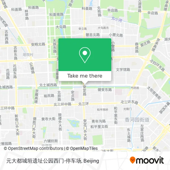 元大都城垣遗址公园西门-停车场 map