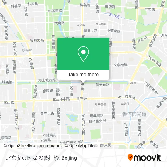 北京安贞医院-发热门诊 map