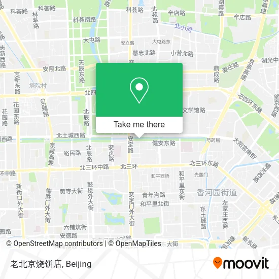 老北京烧饼店 map
