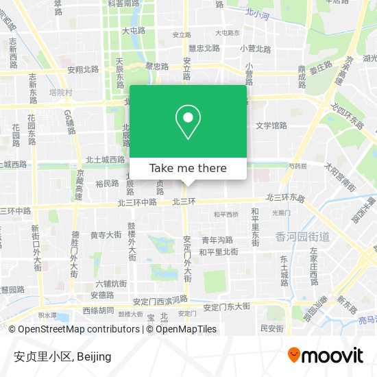 安贞里小区 map