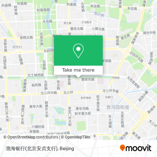 渤海银行(北京安贞支行) map