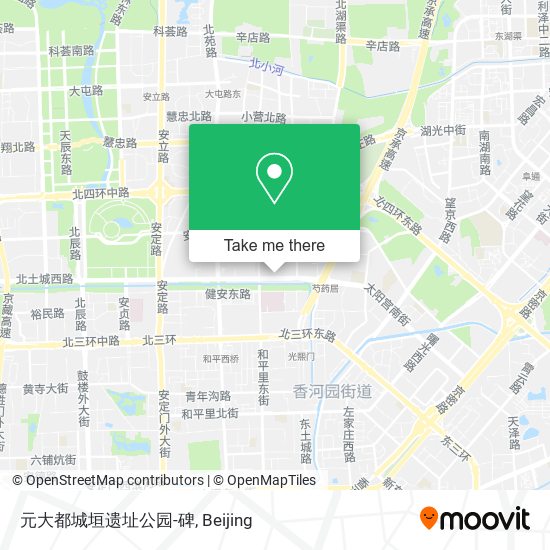 元大都城垣遗址公园-碑 map