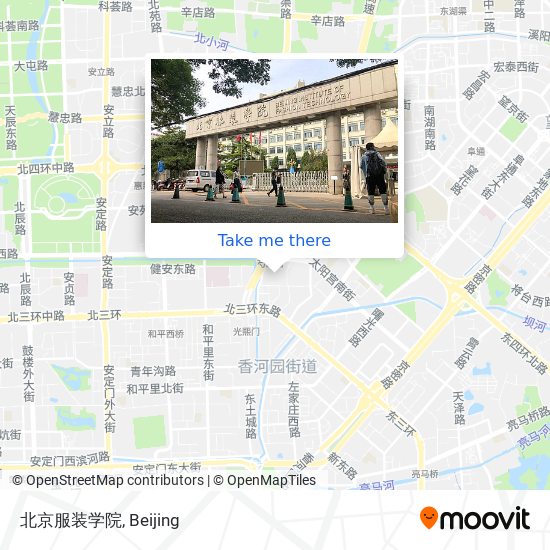 北京服装学院 map
